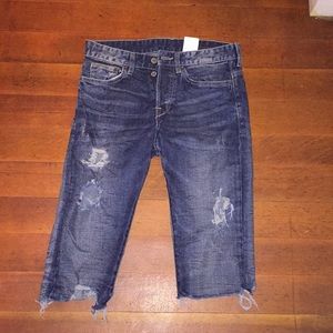 H&M Distressed Jean Shorts